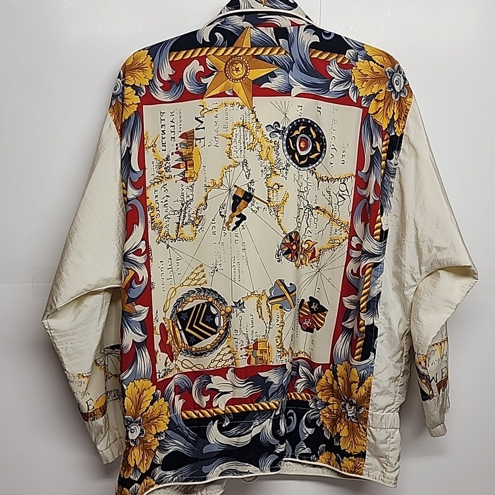 Winterset Unisex vintage jogging suit.  Floral & much more print. Oversized sz S - Picture 6 of 12